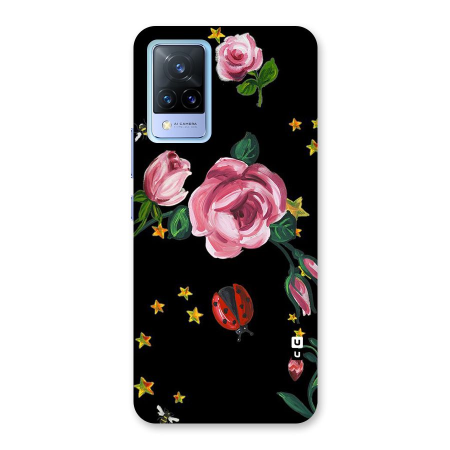 Ladybird And Floral Back Case for Vivo V21 5G