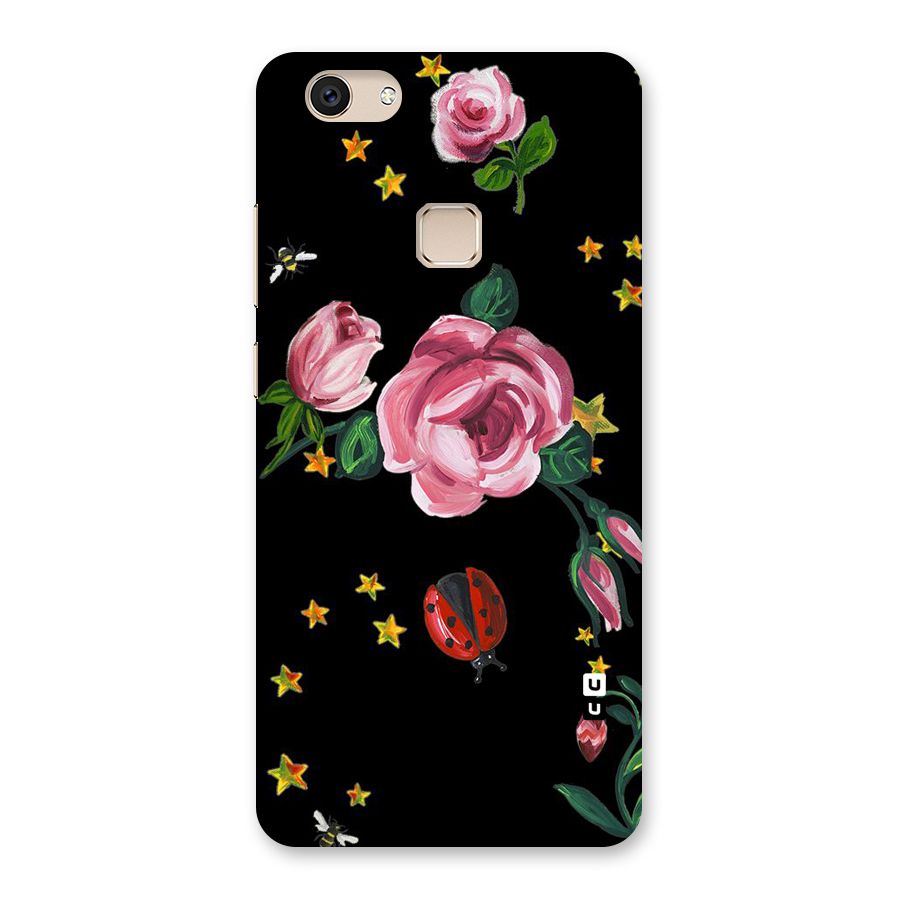 Ladybird And Floral Back Case for Vivo V7