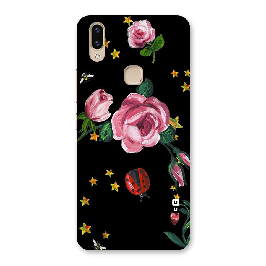 Ladybird And Floral Back Case for Vivo V9 Youth
