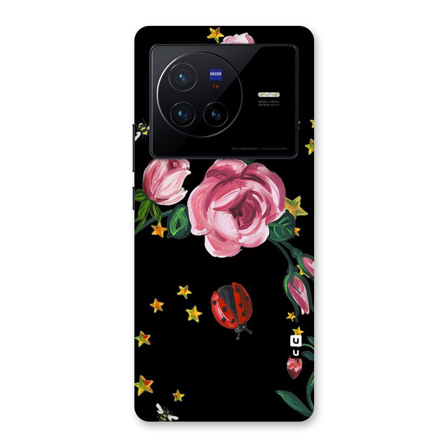 Ladybird And Floral Back Case for Vivo X80