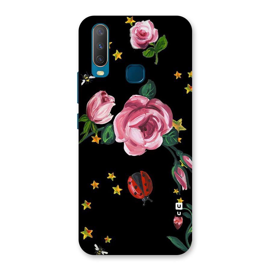 Ladybird And Floral Back Case for Vivo Y17