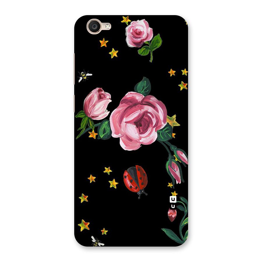 Ladybird And Floral Back Case for Vivo Y55