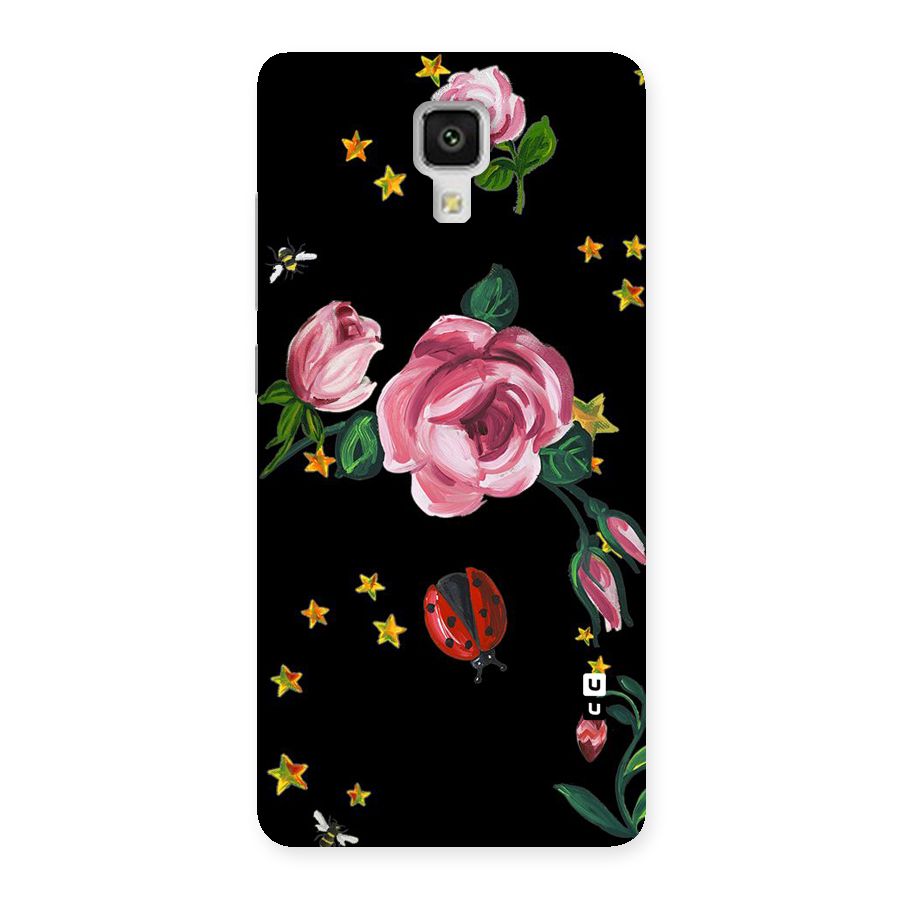 Ladybird And Floral Back Case for Xiaomi Mi 4
