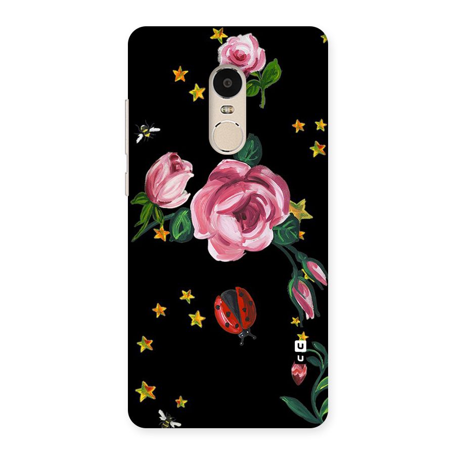 Ladybird And Floral Back Case for Xiaomi Redmi Note 4