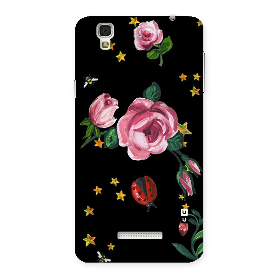 Ladybird And Floral Back Case for YU Yureka Plus