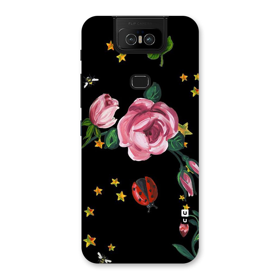 Ladybird And Floral Back Case for Zenfone 6z