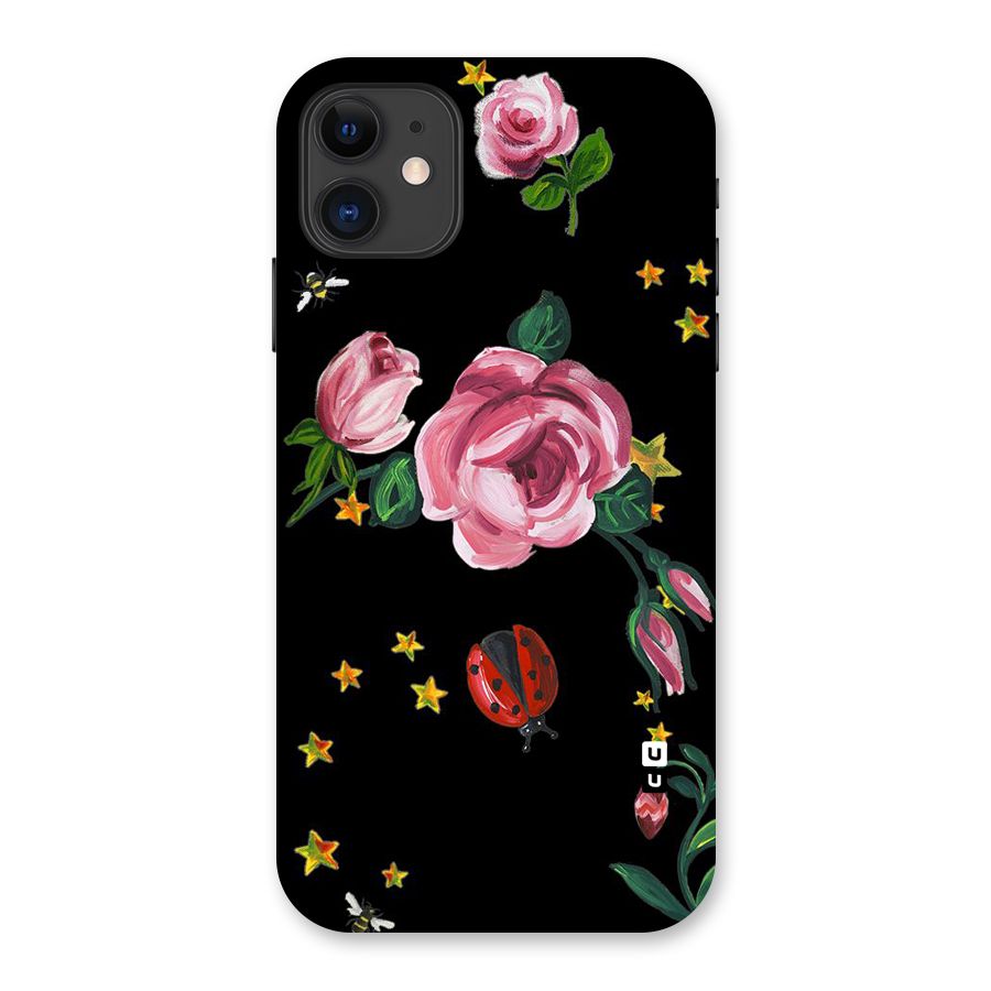 Ladybird And Floral Back Case for iPhone 11