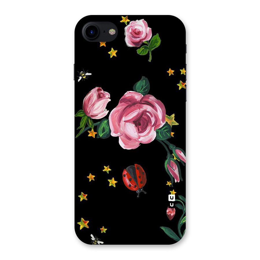 Ladybird And Floral Back Case for iPhone SE 2020