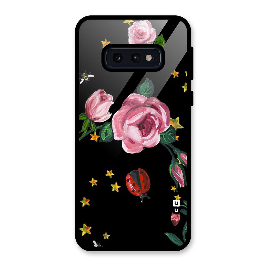 Ladybird And Floral Glass Back Case for Galaxy S10e