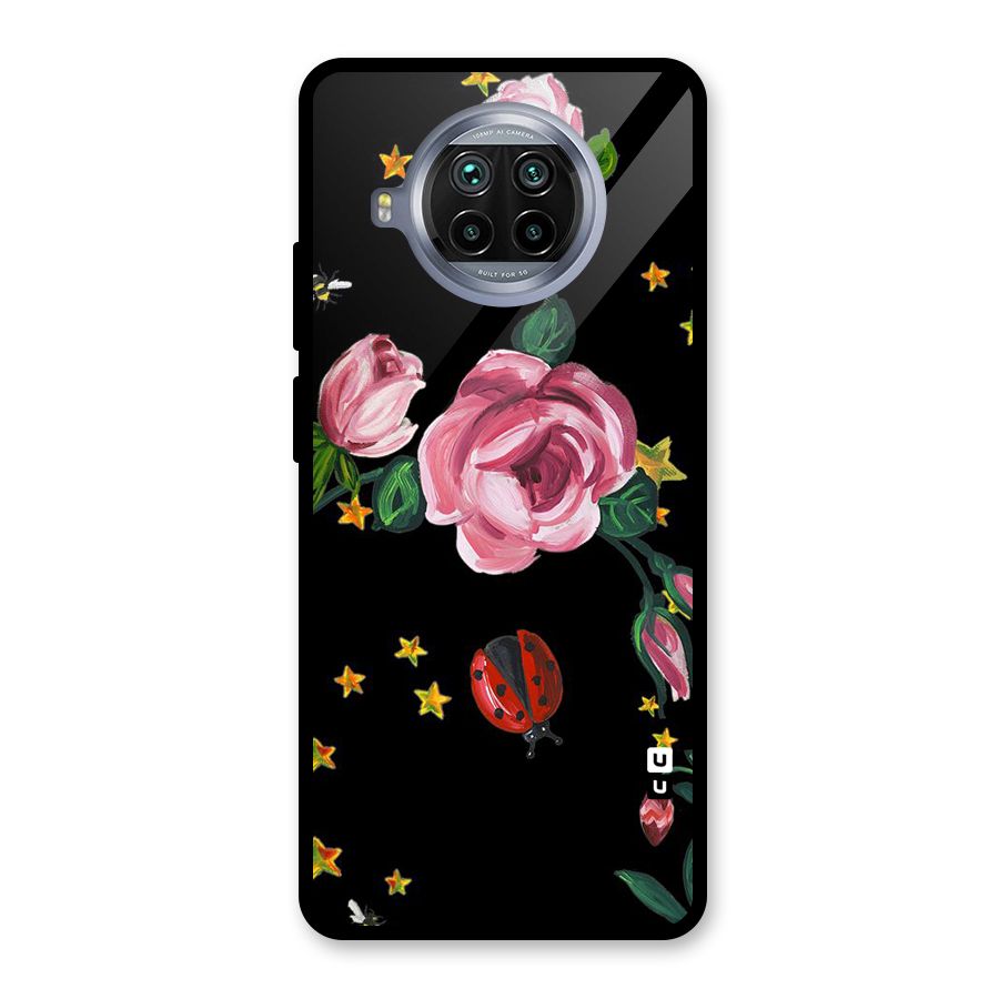 Ladybird And Floral Glass Back Case for Mi 10i