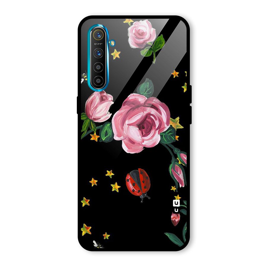 Ladybird And Floral Glass Back Case for Realme X2