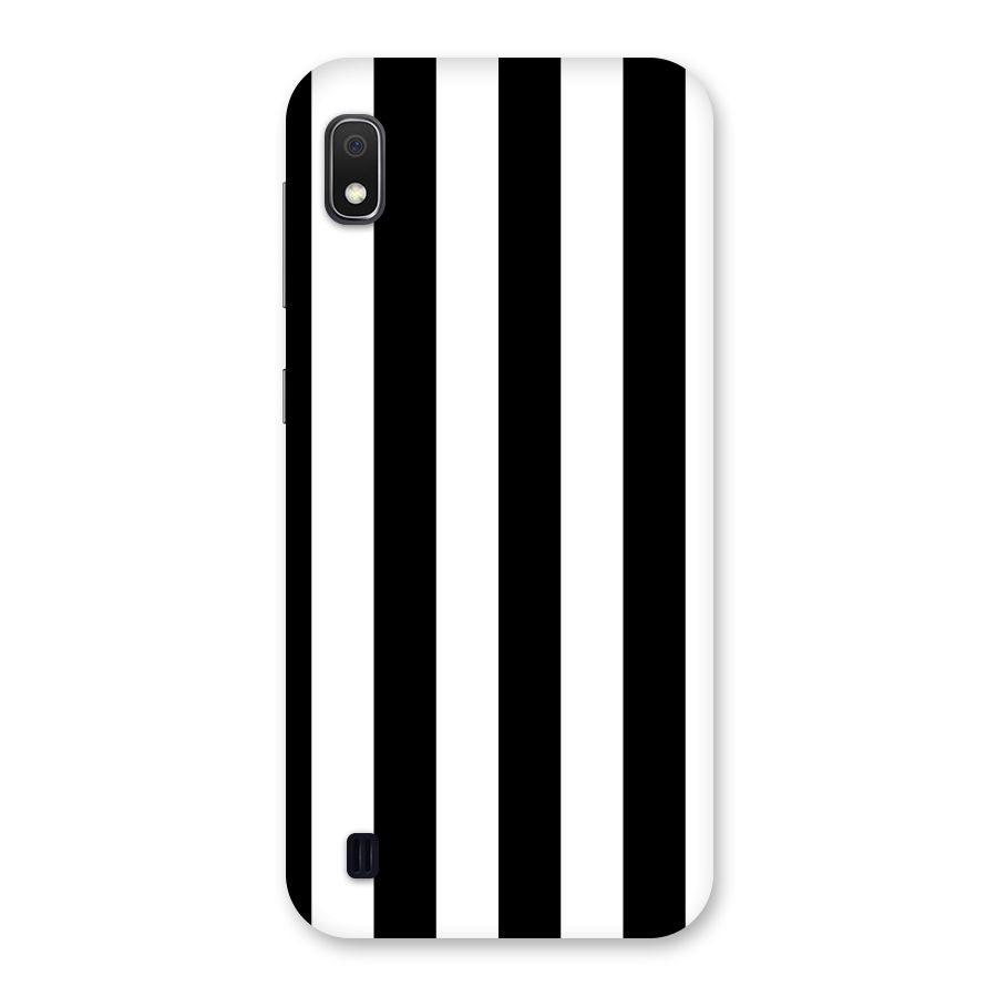 Lavish Black Stripes Back Case for Galaxy A10
