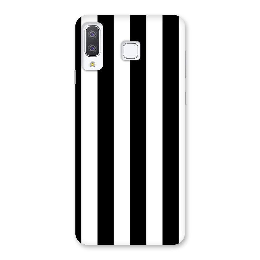 Lavish Black Stripes Back Case for Galaxy A8 Star