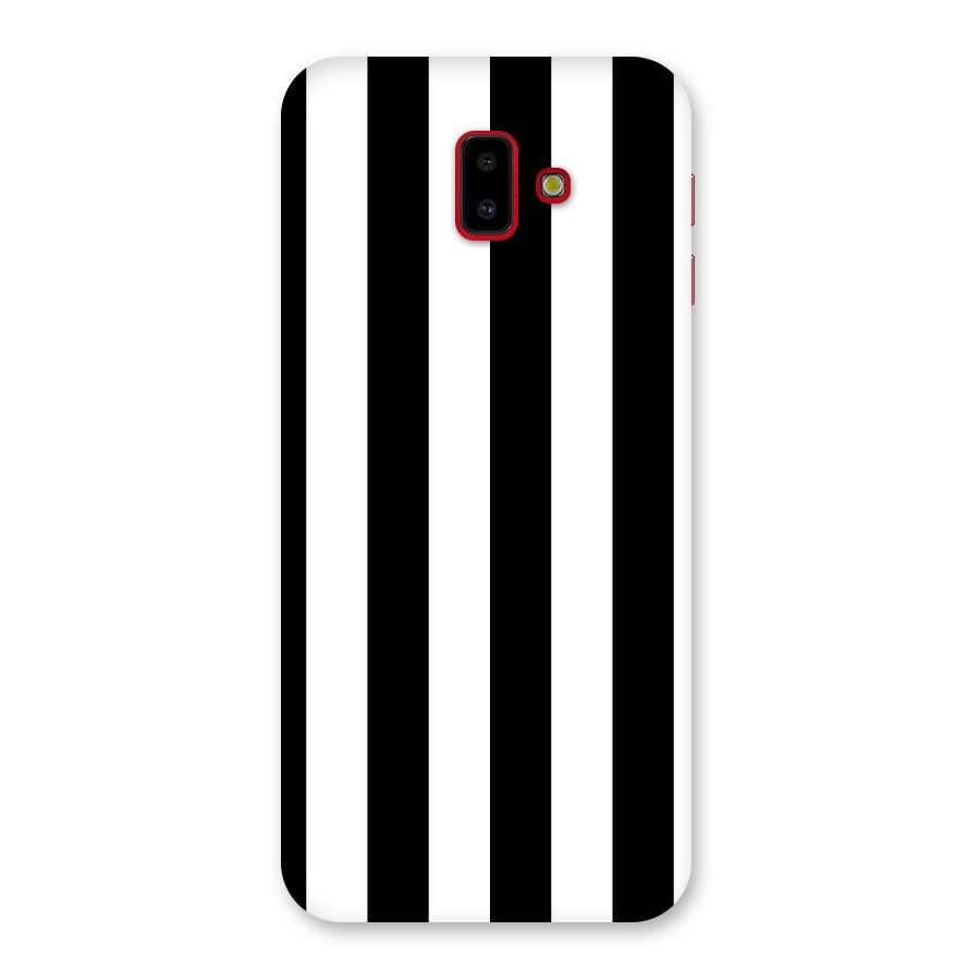 Lavish Black Stripes Back Case for Galaxy J6 Plus