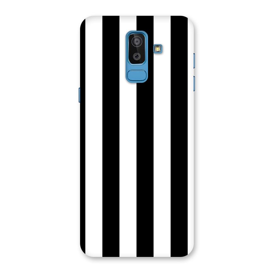 Lavish Black Stripes Back Case for Galaxy J8