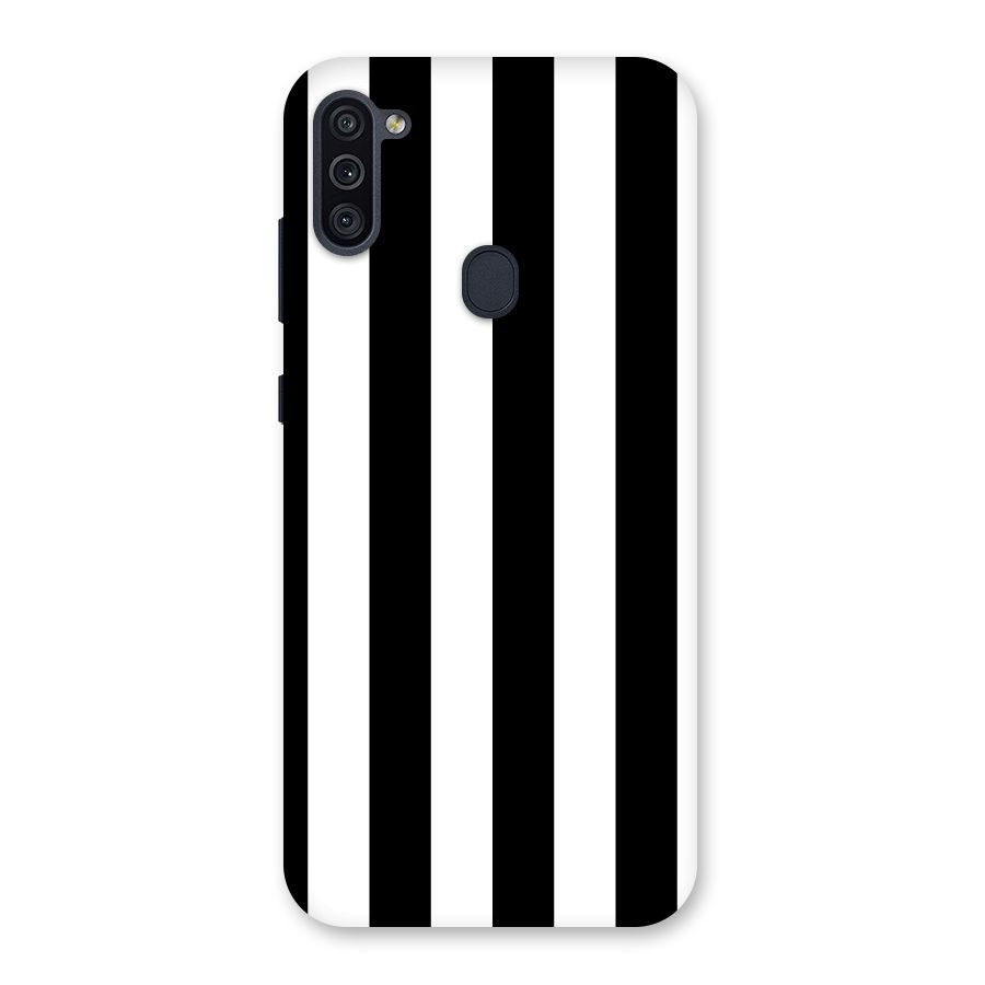 Lavish Black Stripes Back Case for Galaxy M11