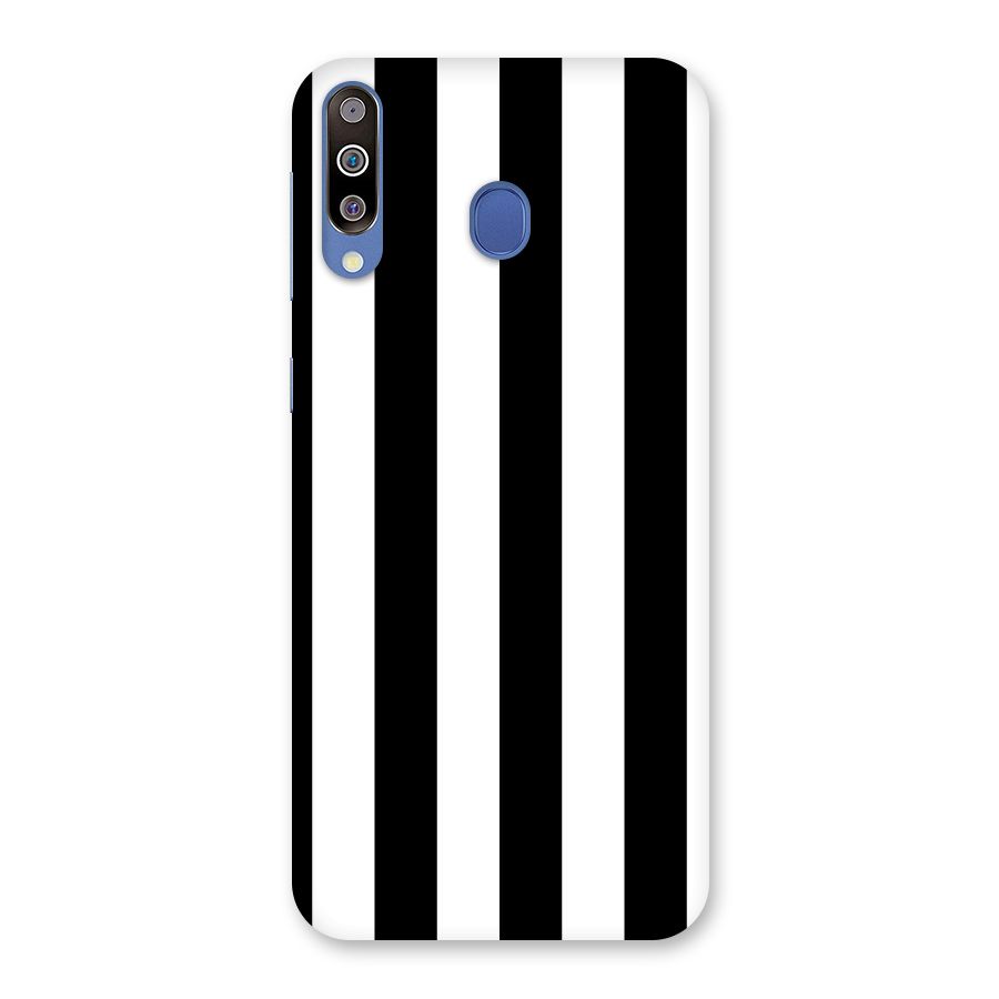 Lavish Black Stripes Back Case for Galaxy M30