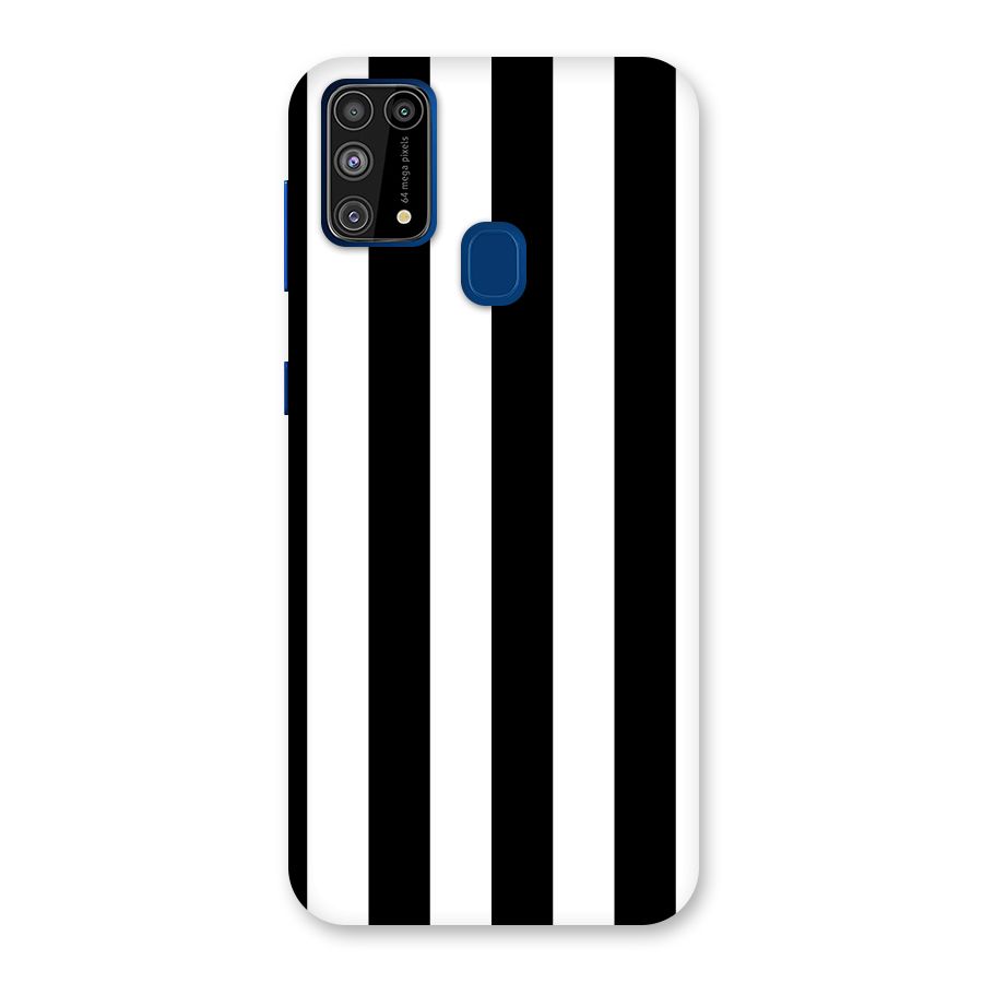 Lavish Black Stripes Back Case for Galaxy M31