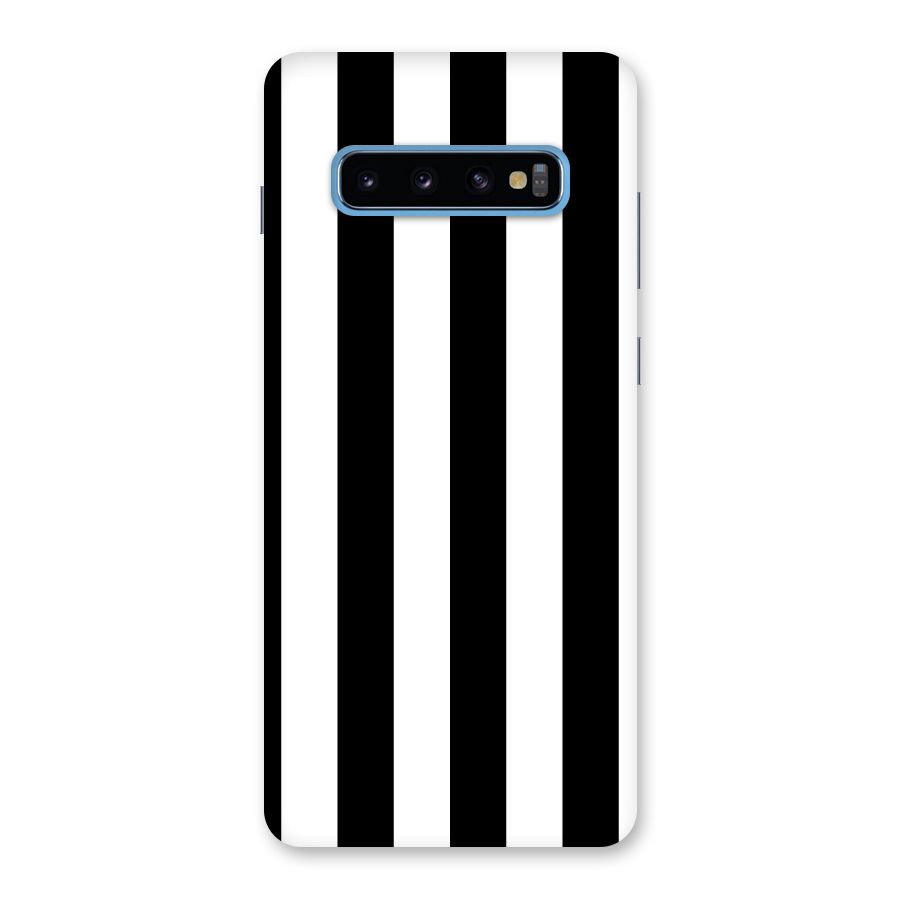 Lavish Black Stripes Back Case for Galaxy S10 Plus