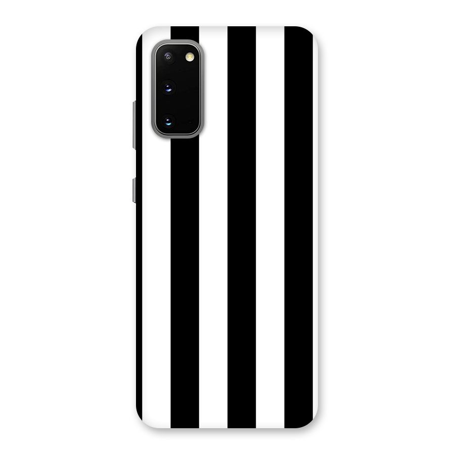 Lavish Black Stripes Back Case for Galaxy S20