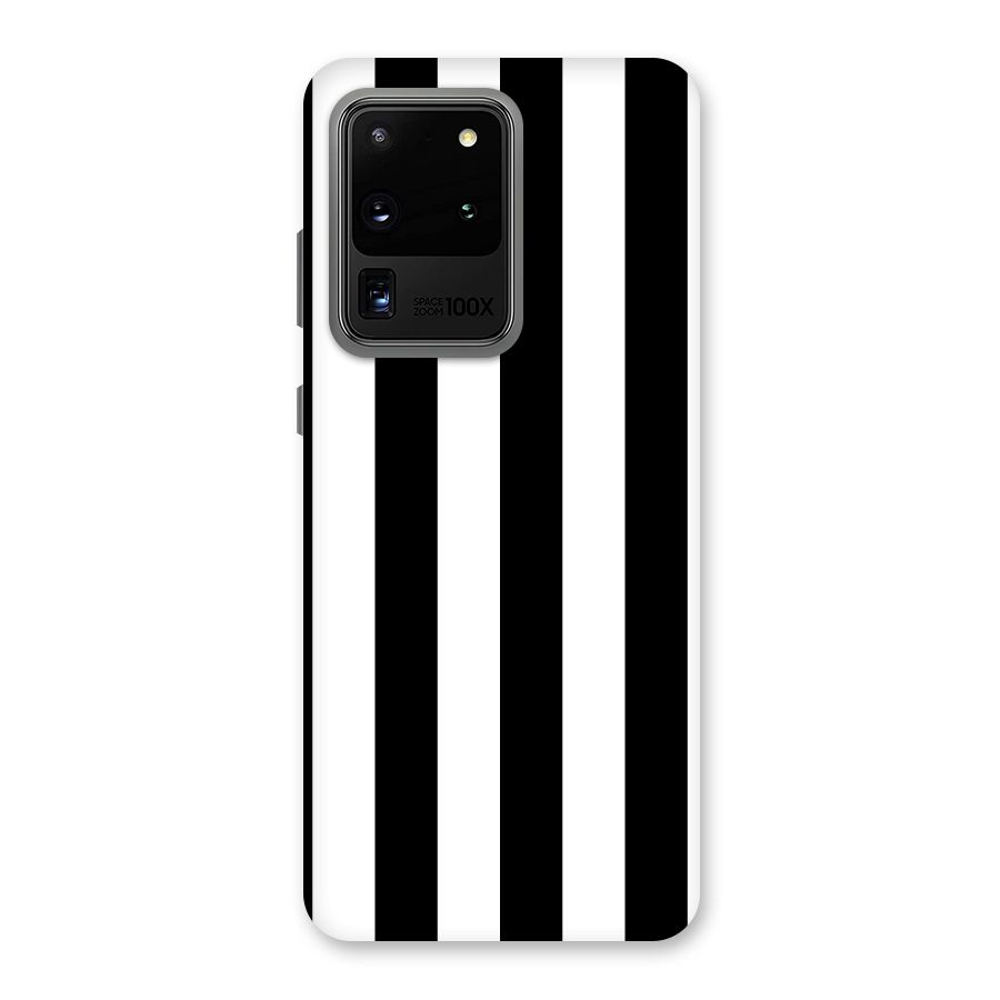 Lavish Black Stripes Back Case for Galaxy S20 Ultra