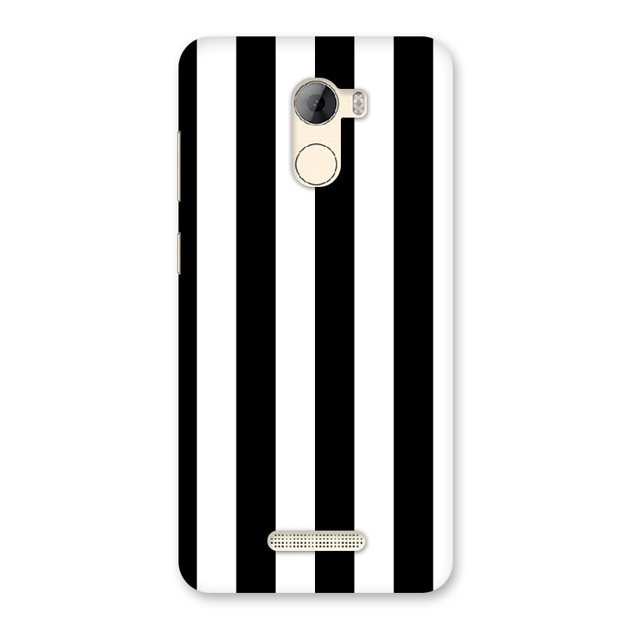 Lavish Black Stripes Back Case for Gionee A1 LIte