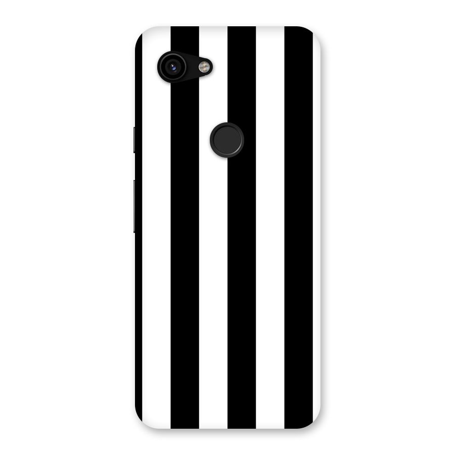 Lavish Black Stripes Back Case for Google Pixel 3a