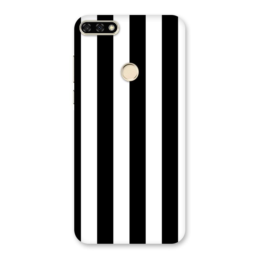 Lavish Black Stripes Back Case for Honor 7A