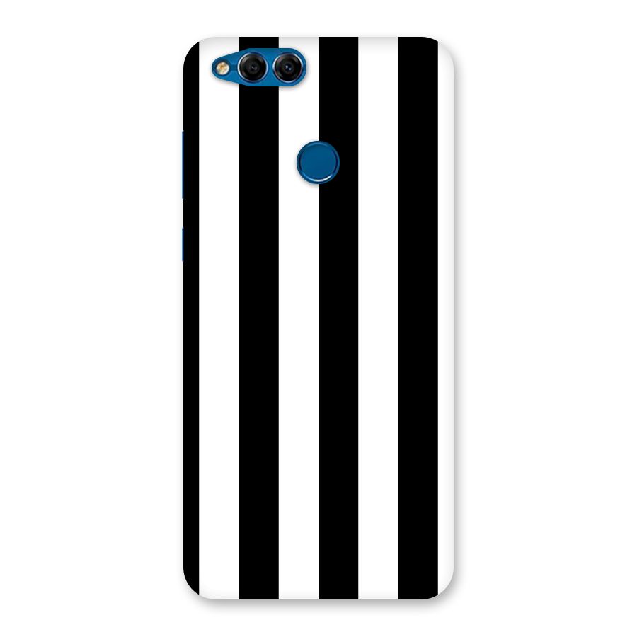 Lavish Black Stripes Back Case for Honor 7X