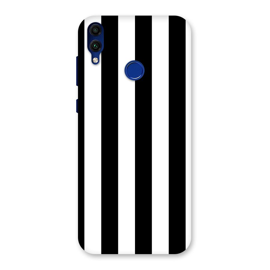 Lavish Black Stripes Back Case for Honor 8C