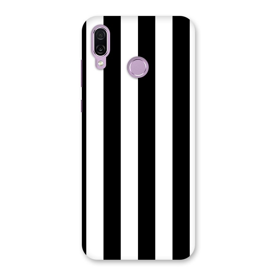 Lavish Black Stripes Back Case for Honor Play