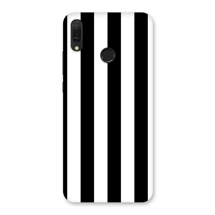 Lavish Black Stripes Back Case for Huawei Y9 (2019)