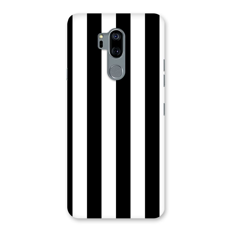 Lavish Black Stripes Back Case for LG G7