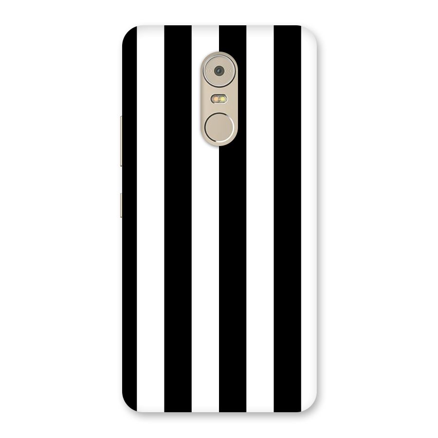 Lavish Black Stripes Back Case for Lenovo K6 Note