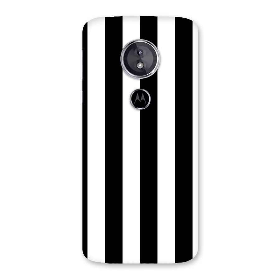 Lavish Black Stripes Back Case for Moto E5