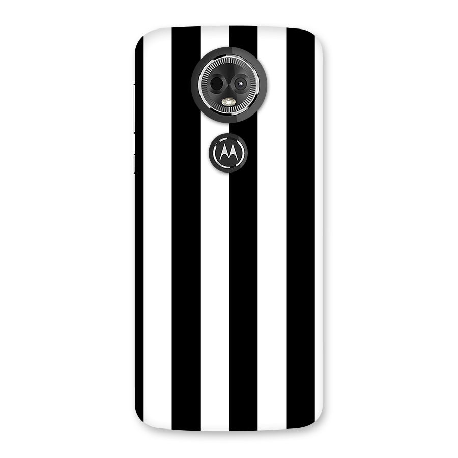 Lavish Black Stripes Back Case for Moto E5 Plus