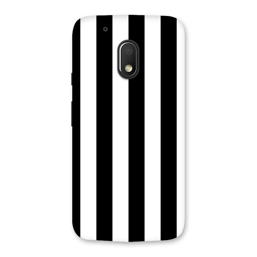 Lavish Black Stripes Back Case for Moto G4 Play