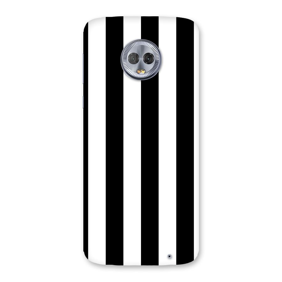 Lavish Black Stripes Back Case for Moto G6 Plus