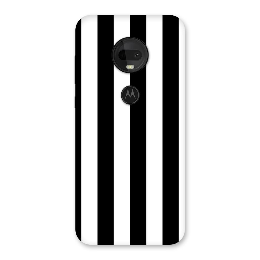 Lavish Black Stripes Back Case for Moto G7