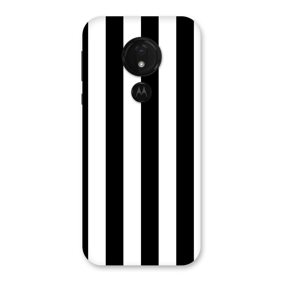 Lavish Black Stripes Back Case for Moto G7 Power