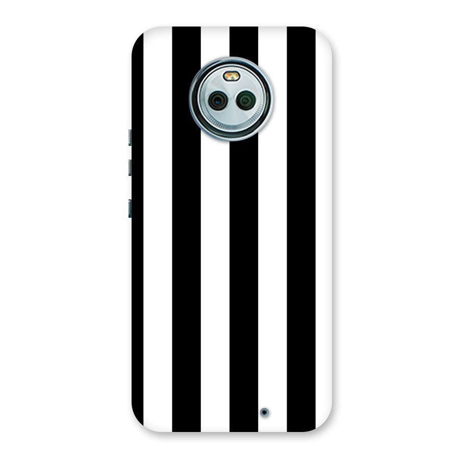Lavish Black Stripes Back Case for Moto X4