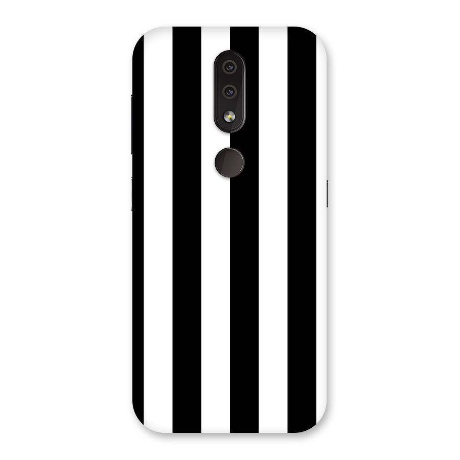 Lavish Black Stripes Back Case for Nokia 4.2