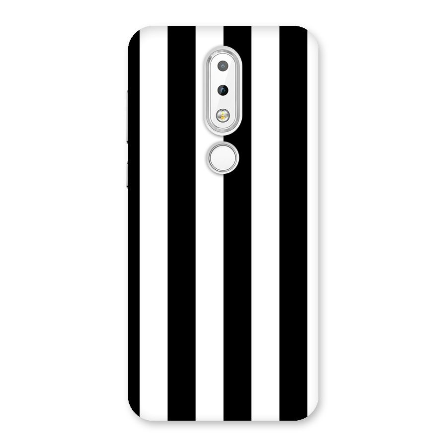 Lavish Black Stripes Back Case for Nokia 6.1 Plus