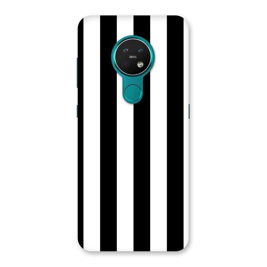 Lavish Black Stripes Back Case for Nokia 7.2