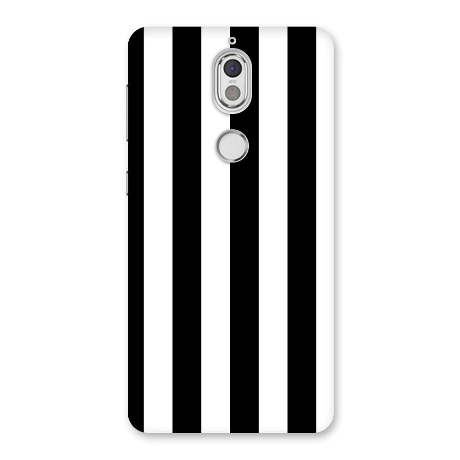 Lavish Black Stripes Back Case for Nokia 7