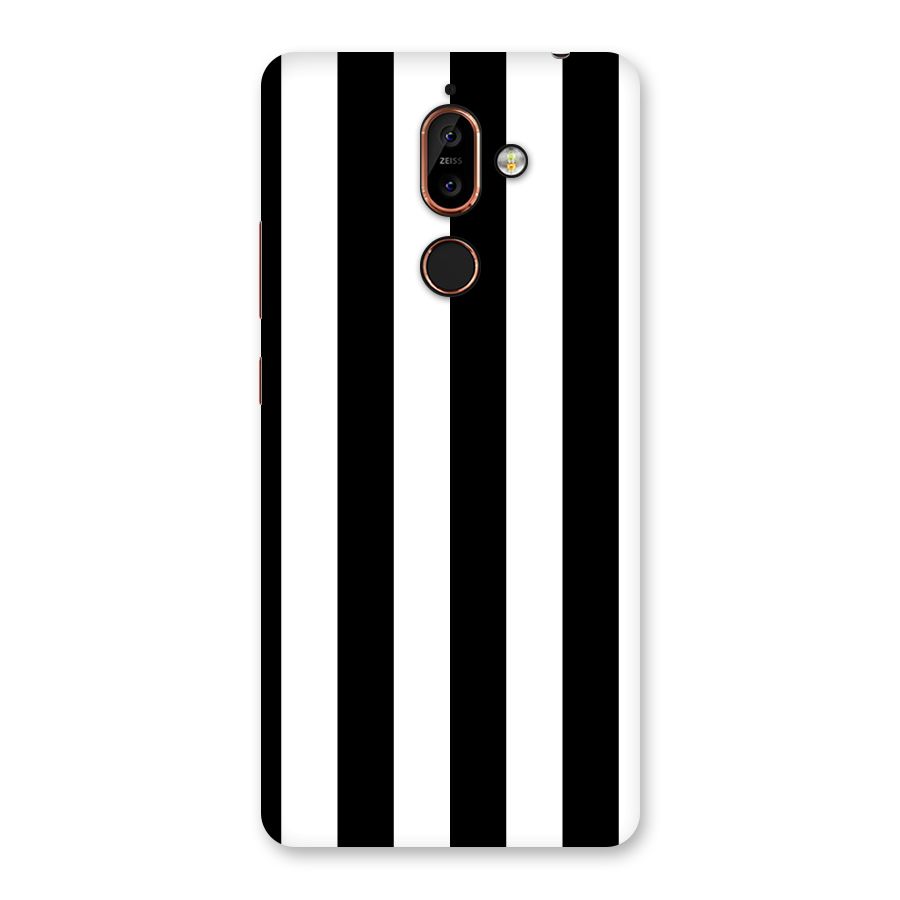Lavish Black Stripes Back Case for Nokia 7 Plus