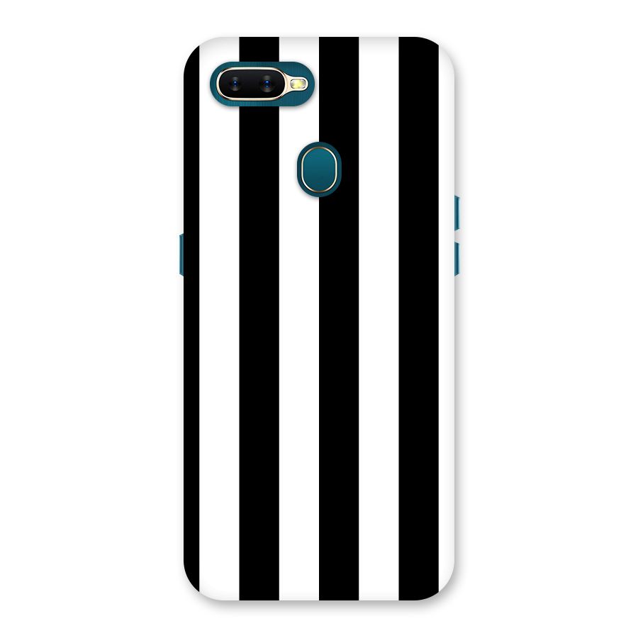 Lavish Black Stripes Back Case for Oppo A11k