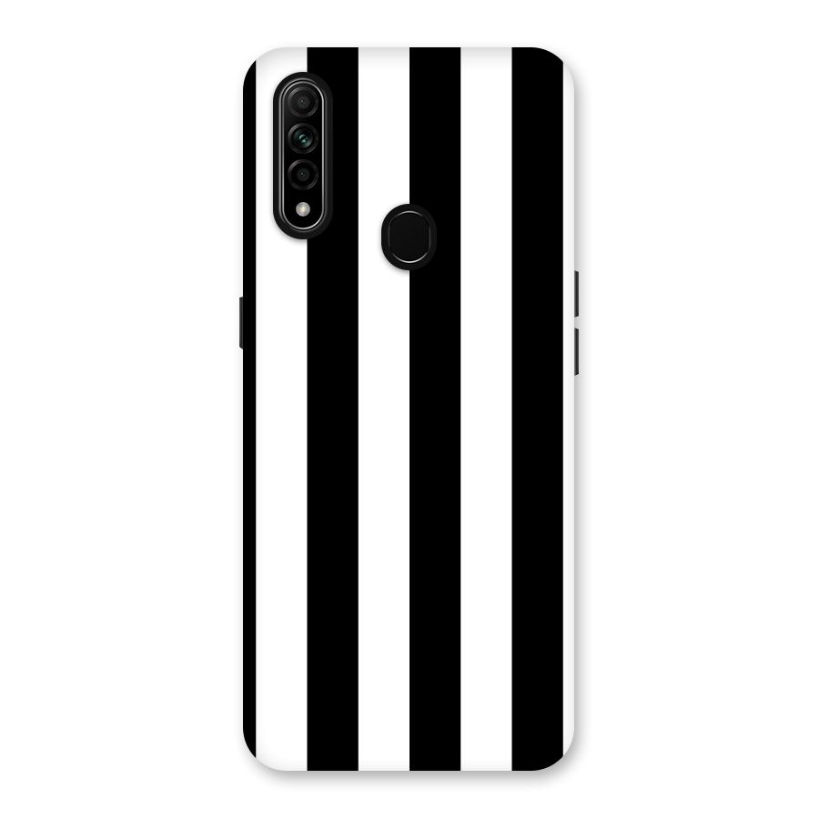 Lavish Black Stripes Back Case for Oppo A31