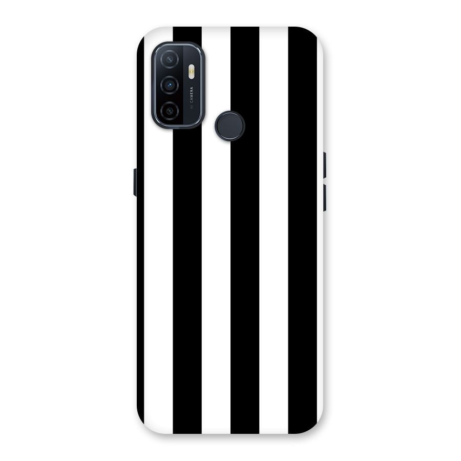 Lavish Black Stripes Back Case for Oppo A32