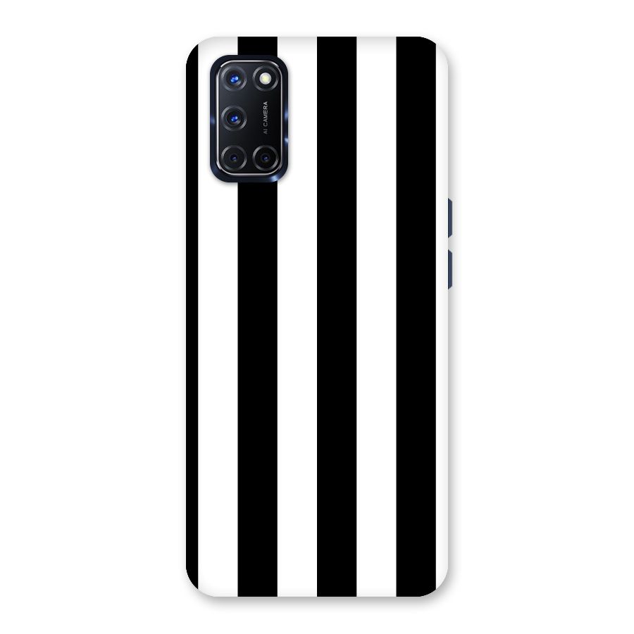 Lavish Black Stripes Back Case for Oppo A52